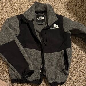 The North Face Denali Black and Gray Fleece Jacket